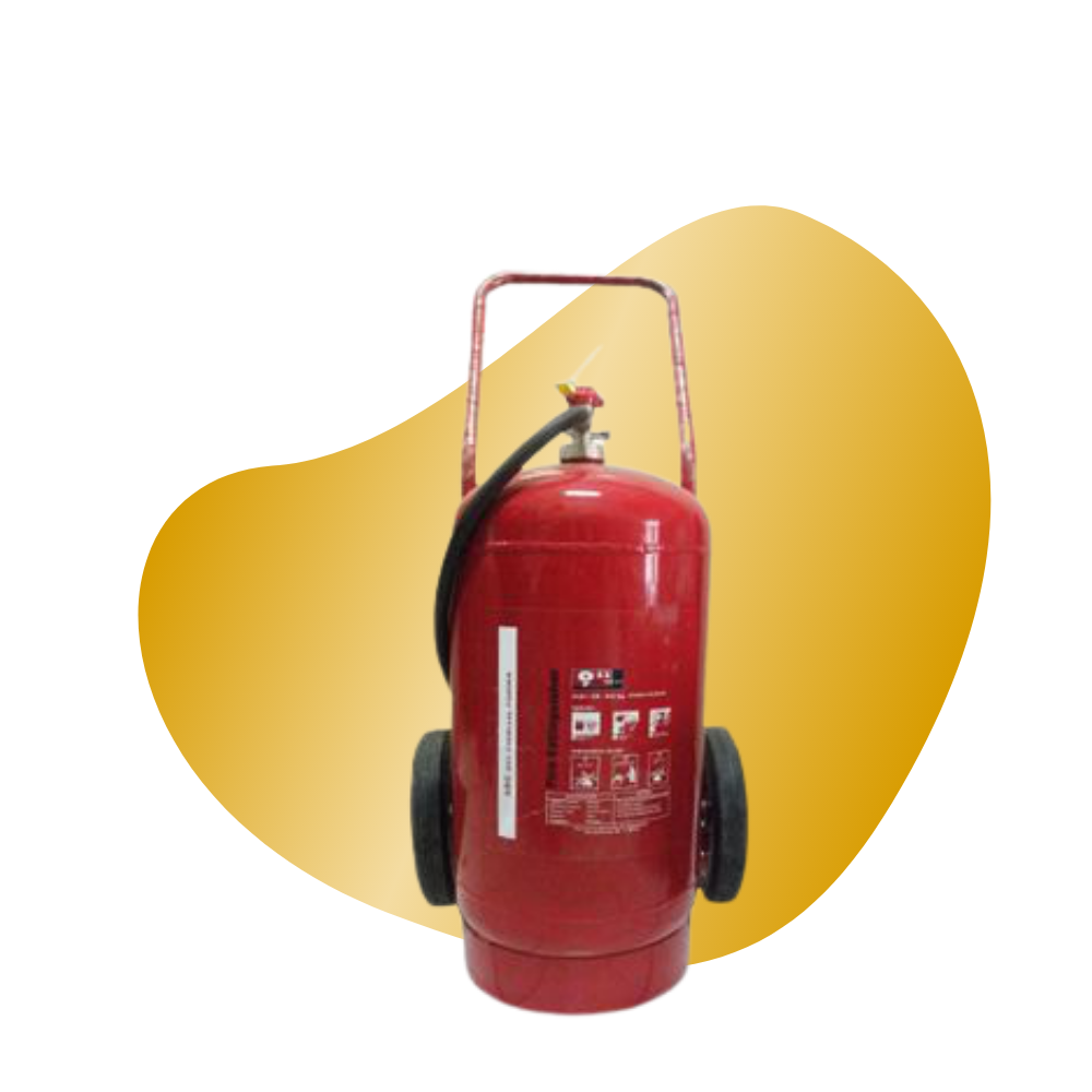 Powder Fire Extinguisher 9.11 With Trolley Include