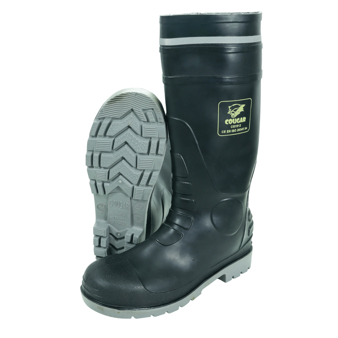 Sepatu Safety Boots Cougar Black 1912 Toecap