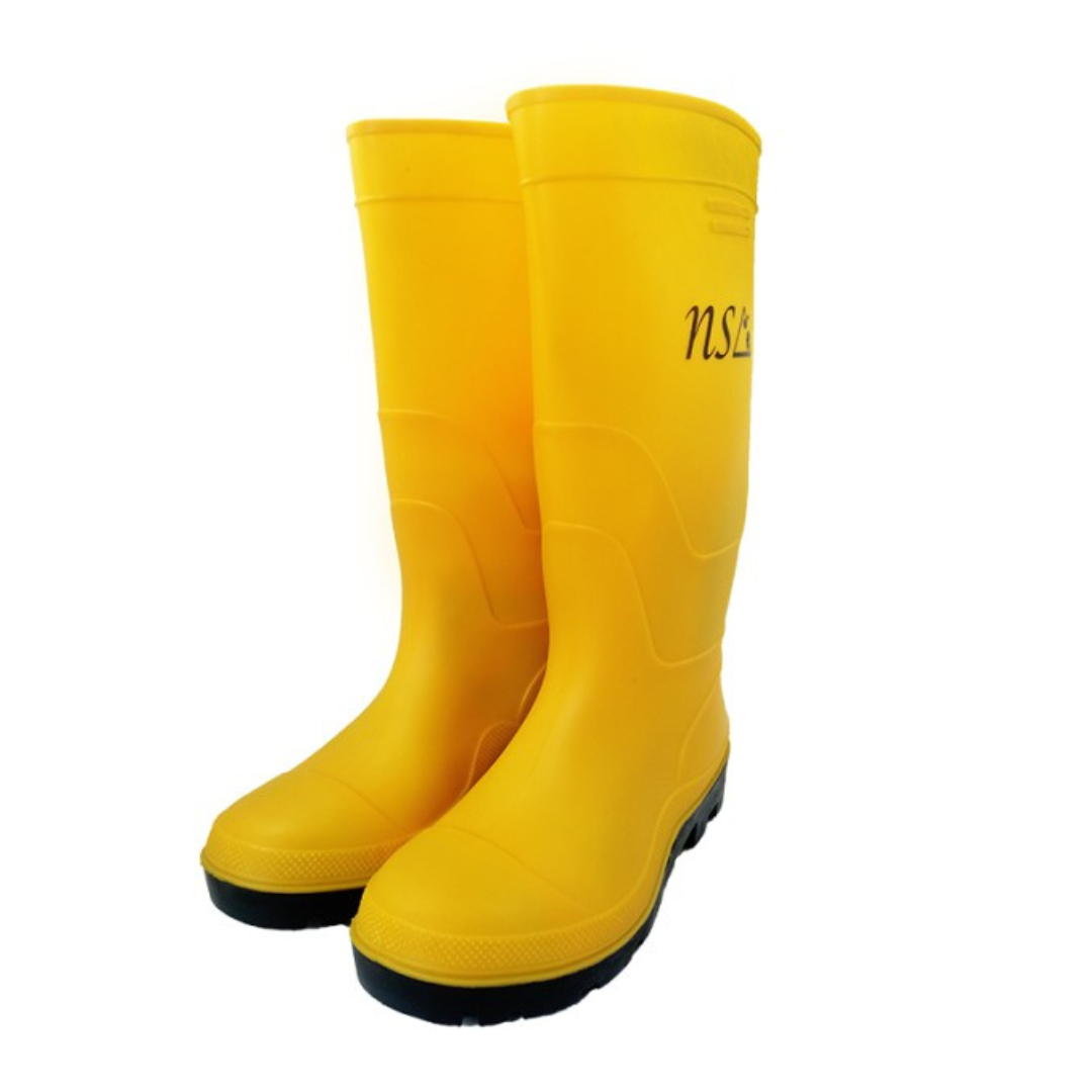 Sepatu Safety Boots Karet PVC Yellow NSA