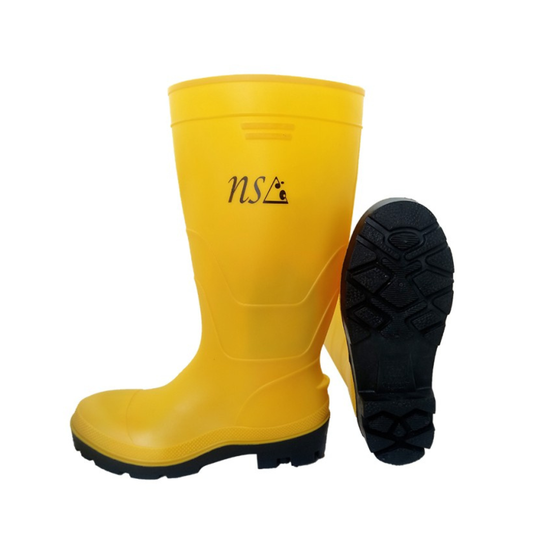 Sepatu Safety Boots Karet PVC Yellow NSA