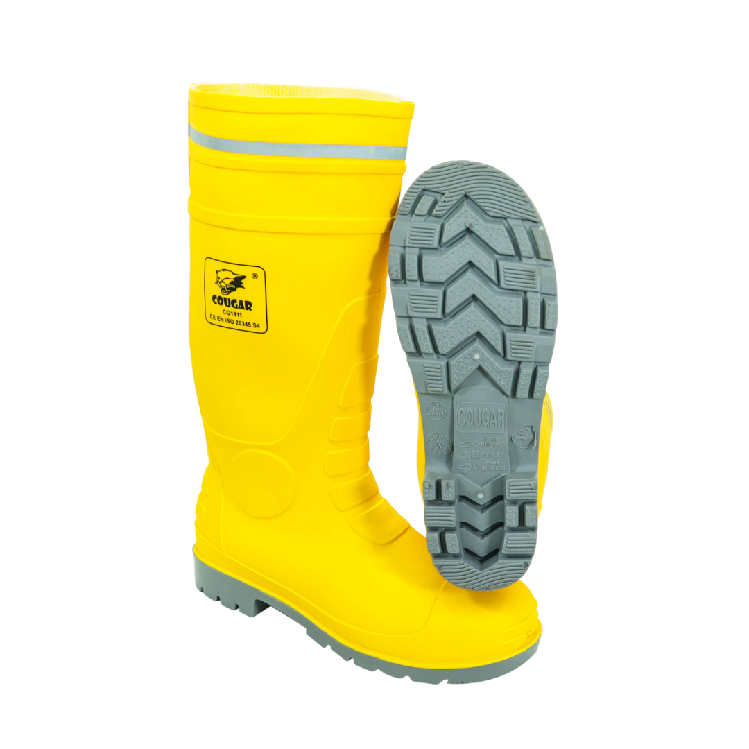 Sepatu Boots Safety Yellow Cougar 1911 Toecap