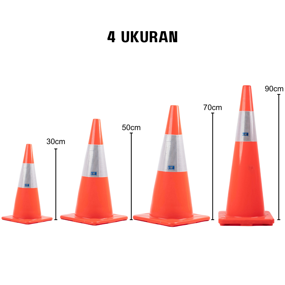 Safety Traffic Cone 9.11 Orange Rubber