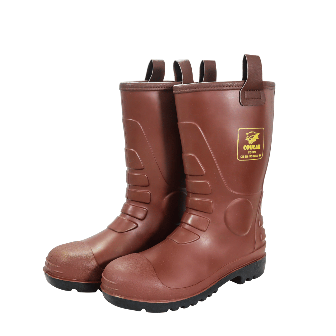 Sepatu Safety Boots Brown Cougar 1916 Toecap