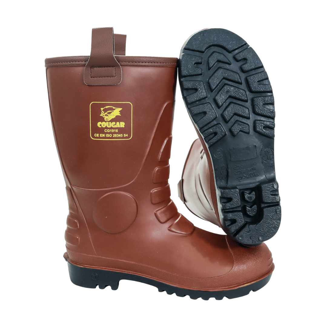 Sepatu Safety Boots Brown Cougar 1916 Toecap