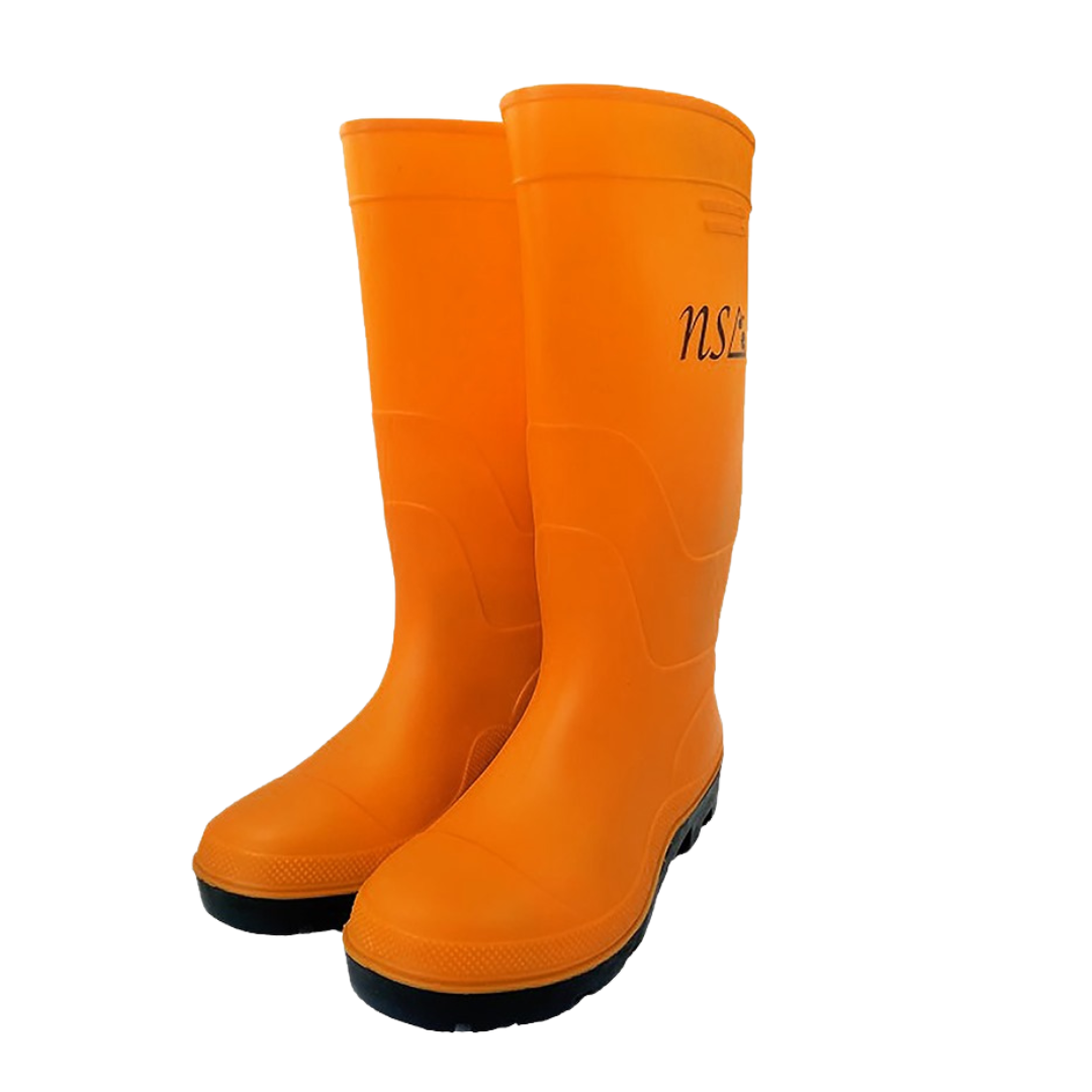 Sepatu Safety Boots Karet PVC Orange NSA