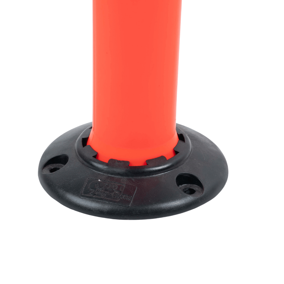 Traffic Stick Cone PVC with Rubber Base 9.11 Plugged-In