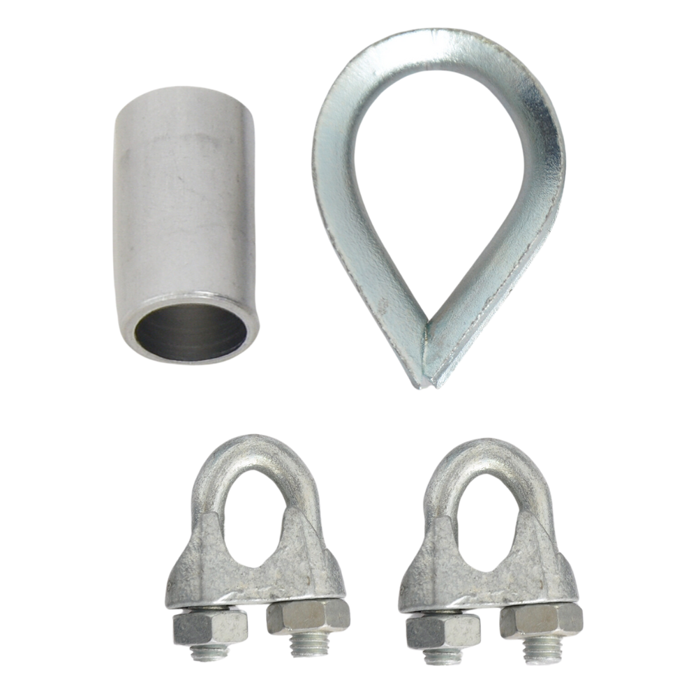 KSTRONG AFF513000 SET OF 2 NOS U-BOLTS SS316 AND 1 NO.THIMBLE Alat Proteksi Jatuh